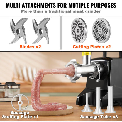 Commercial Electric Meat Grinder 2.27Kg/Min Sausage Stuffer Filler Kitchen V952-SYTMDDJRJQSYK9H4MV3