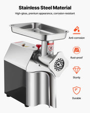 Commercial Electric Meat Grinder 9.2 Lbs/Min Sausage Stuffer Maker Kitchen V952-SYTMDDJRJSYS79O1T001V3