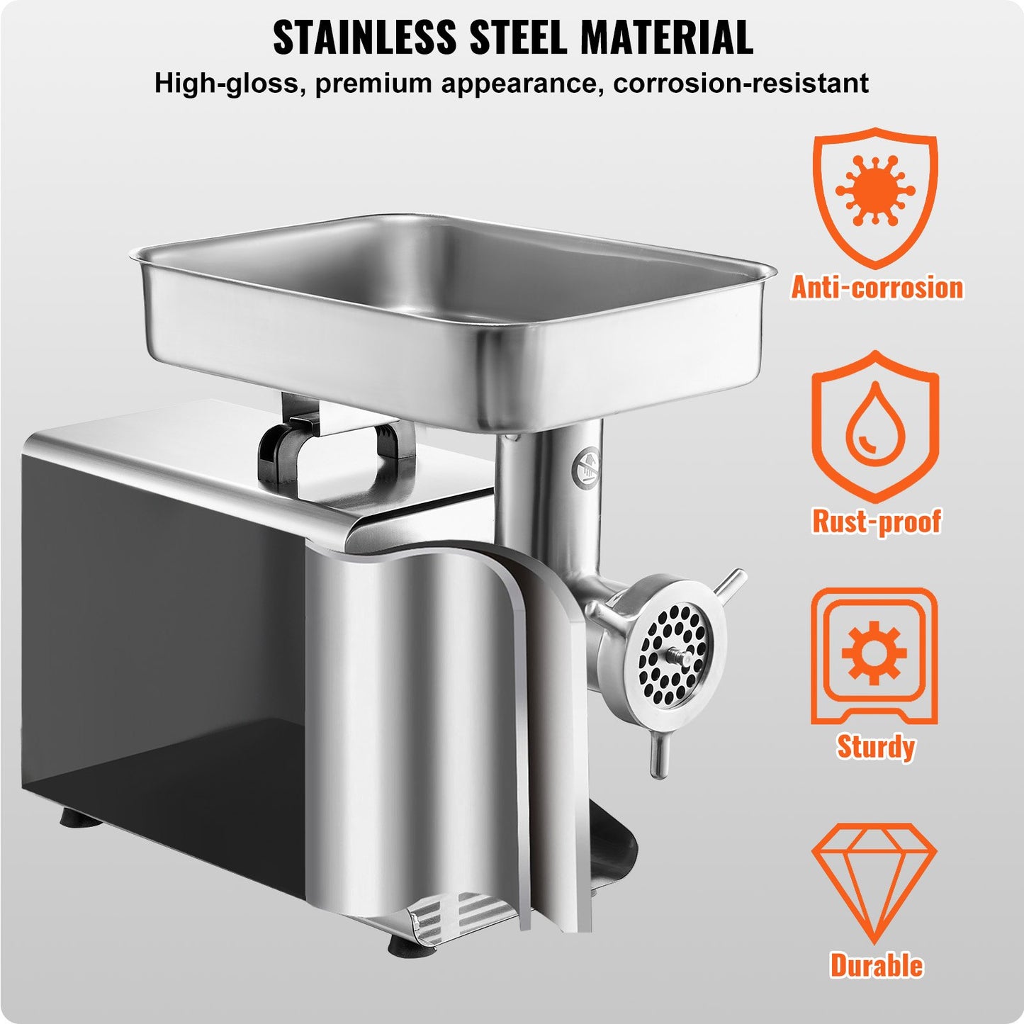 Commercial Electric Meat Grinder 21 Lbs/Min Sausage Stuffer Maker Kitchen V952-SYTMDDJRJSYSGN7X9V3