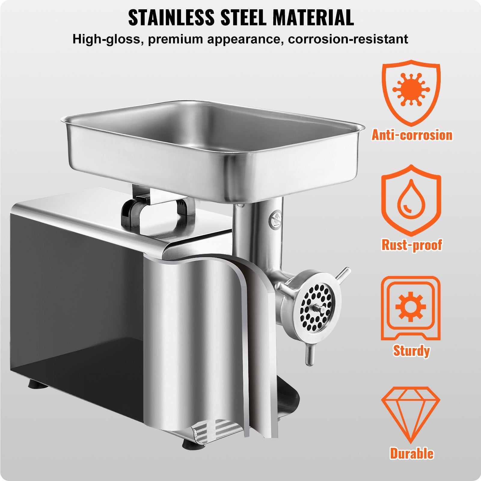 Commercial Electric Meat Grinder 21 Lbs/Min Sausage Stuffer Maker Kitchen V952-SYTMDDJRJSYSGN7X9V3