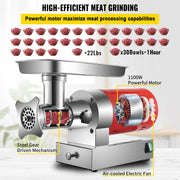 Electric Meat Grinder Machine Electric Meat Mincer 661 Lbs/Hour 1100W V952-SYTMDDJRJSYSP65ZTV3