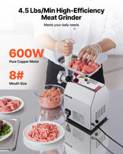 Commercial Electric Meat Grinder 4.5 Lbs/Min Sausage Stuffer Maker Kitchen V952-SYTMDDJRJSYSWMYXS001V3