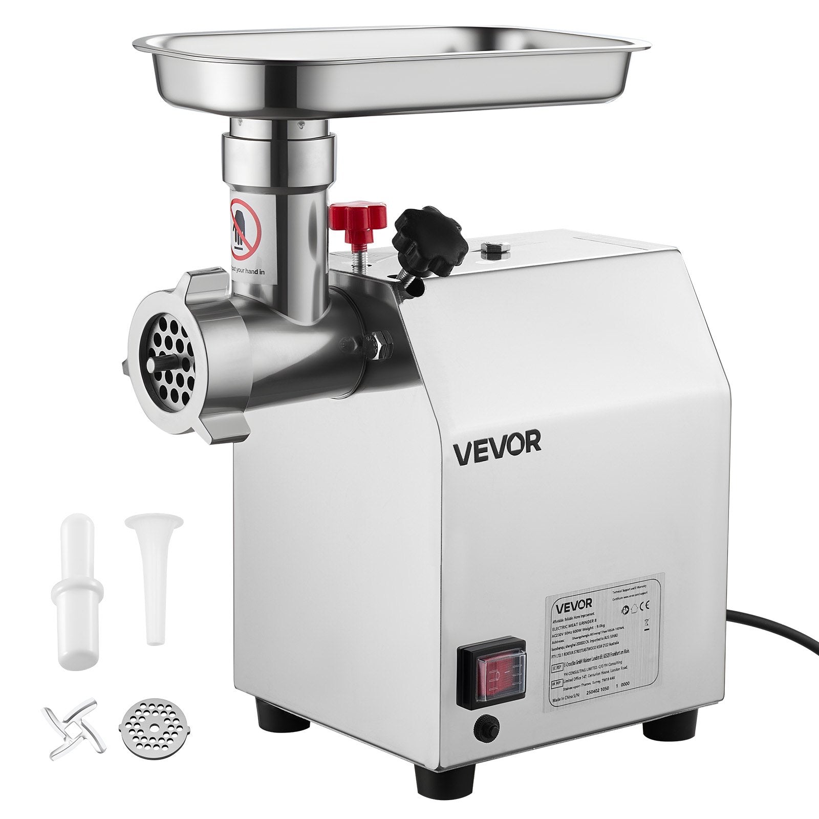 Commercial Electric Meat Grinder 4.5 Lbs/Min Sausage Stuffer Maker Kitchen V952-SYTMDDJRJSYSWMYXS001V3