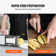 Electric French Fry Cutter, Potato Slicer with 1/2-Inch and 3/8-Inch Stainless Steel Blades, Potato Cutter V952-SYWSQSTJDD12ZQ9TRV3