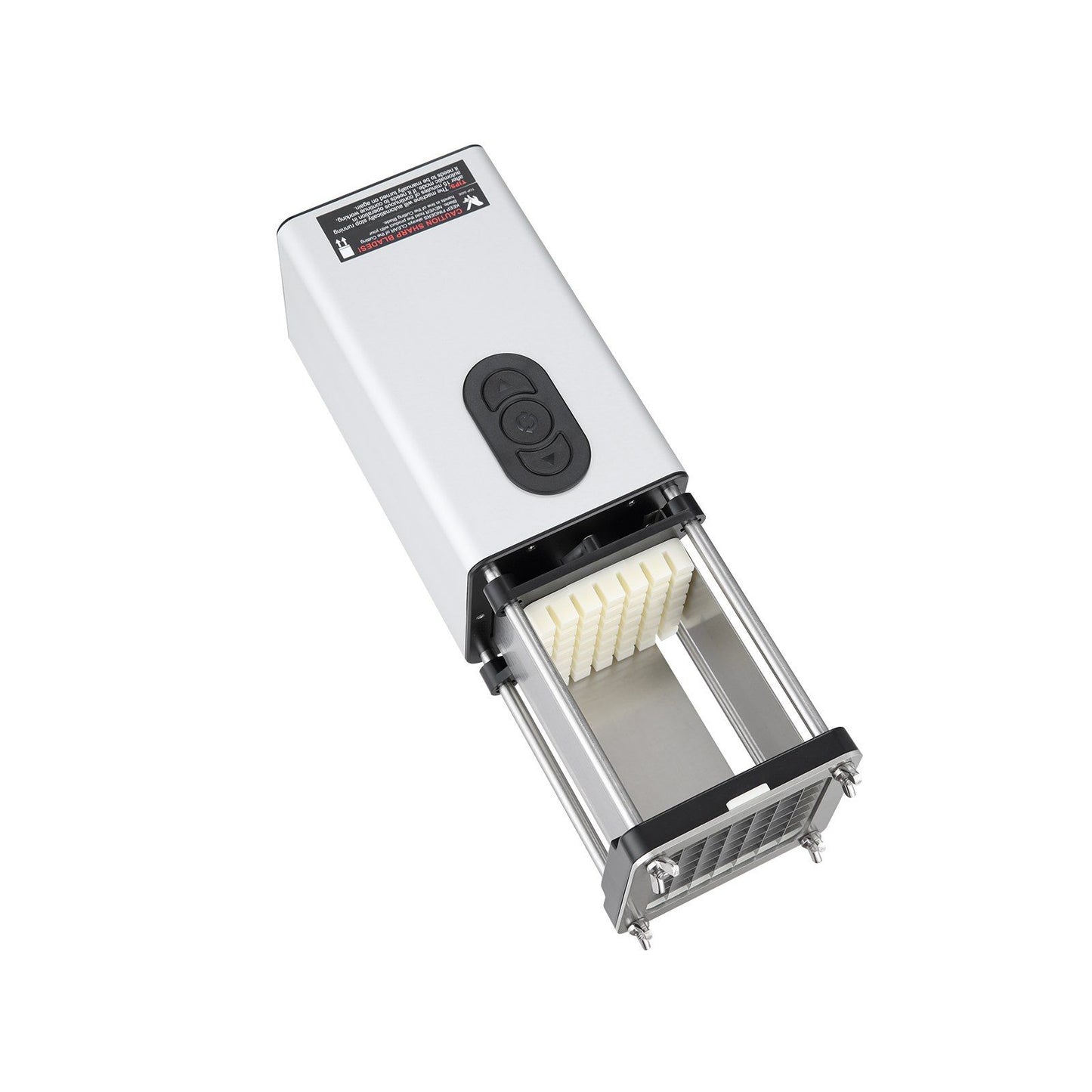 Electric French Fry Cutter, Potato Slicer with 1/2-Inch and 3/8-Inch Stainless Steel Blades, Potato Cutter V952-SYWSQSTJDD12ZQ9TRV3