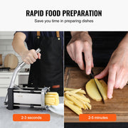 French Fry Cutter, Potato Slicer with 1/2-Inch and 3/8-Inch Stainless Steel Blades, Manual Potato Cutter V952-SYWSQSTJWJ12IGYCYV0