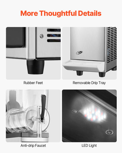 12L Commercial Slushy Machine Margarita Smoothie Frozen Drink Maker V952-SYXRJX112LDG5GWSUV3