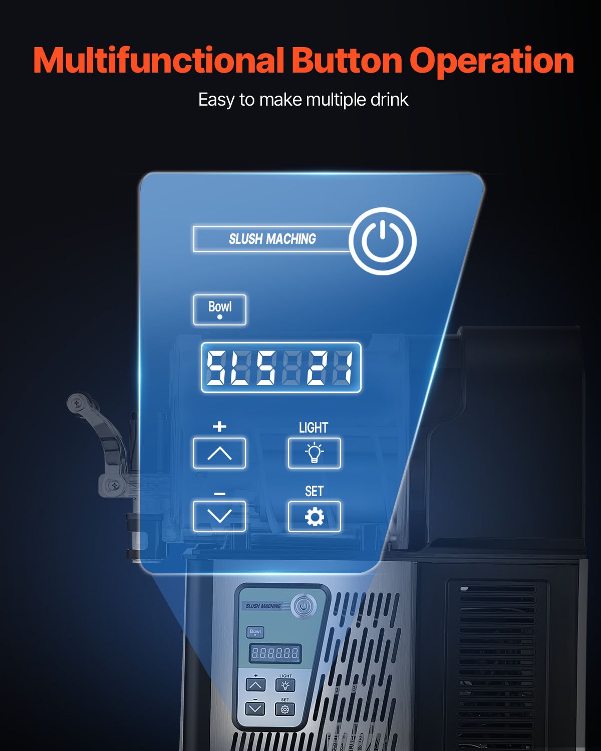 3L Commercial Slushy Machine Margarita Smoothie Frozen Drink Maker V952-SYXRJX13LDGDOH2X7V3