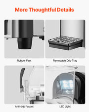 Commercial Slushy Machine, 4L Single Tank Frozen Drink Machine, 16 Cups Stainless Steel Margarita Smoothie V952-SYXRJX14LDGD1123BV3