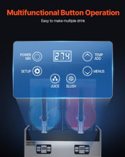 12Lx2 Tank Commercial Slushy Machine Margarita Smoothie Frozen Drink Maker V952-SYXRJX212LSGEDMYZV3