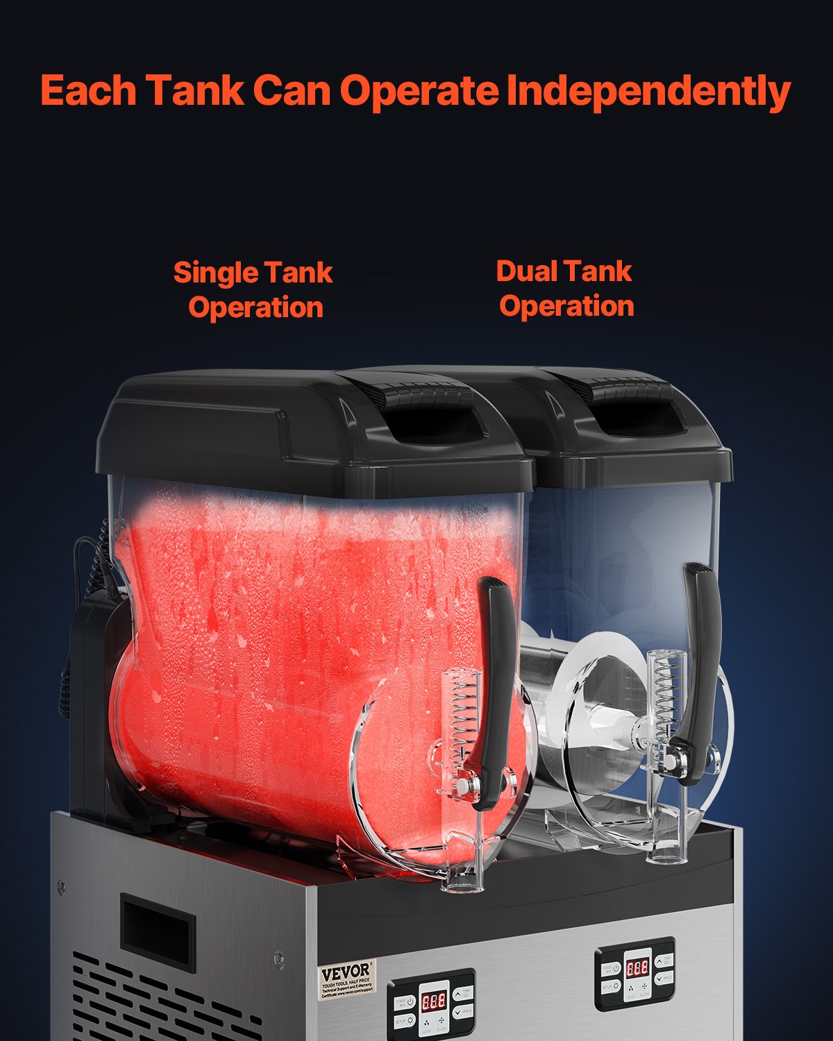 12Lx2 Tank Commercial Slushy Machine Margarita Smoothie Frozen Drink Maker V952-SYXRJX212LSGEDMYZV3
