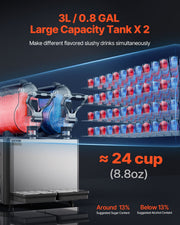 3Lx2 Tank Commercial Slushy Machine Margarita Smoothie Frozen Drink Maker V952-SYXRJX23LSGDCIND4V3