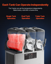 12Lx3 Tank Commercial Slushy Machine Margarita Smoothie Frozen Drink Maker V952-SYXRJX312LSGM5J7ZV3