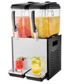 Commercial Beverage Dispenser, 2 Tanks 12 L Per Tank Juice Dispenser, 286W Stainless Steel Ice Tea Drink V952-SYYLJJBSJXS1NR5MHV3
