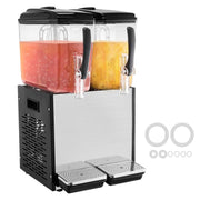 Commercial Beverage Dispenser, 2 Tanks 12 L Per Tank Juice Dispenser, 286W Stainless Steel Ice Tea Drink V952-SYYLJJBSJXS1NR5MHV3