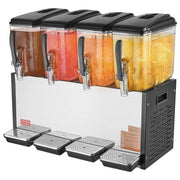 Commercial Beverage Dispenser, 4 Tanks 12 L Per Tank Juice Dispenser, 510W Stainless Steel Ice Tea Drink V952-SYYLJJBSJXS1YI25UV3