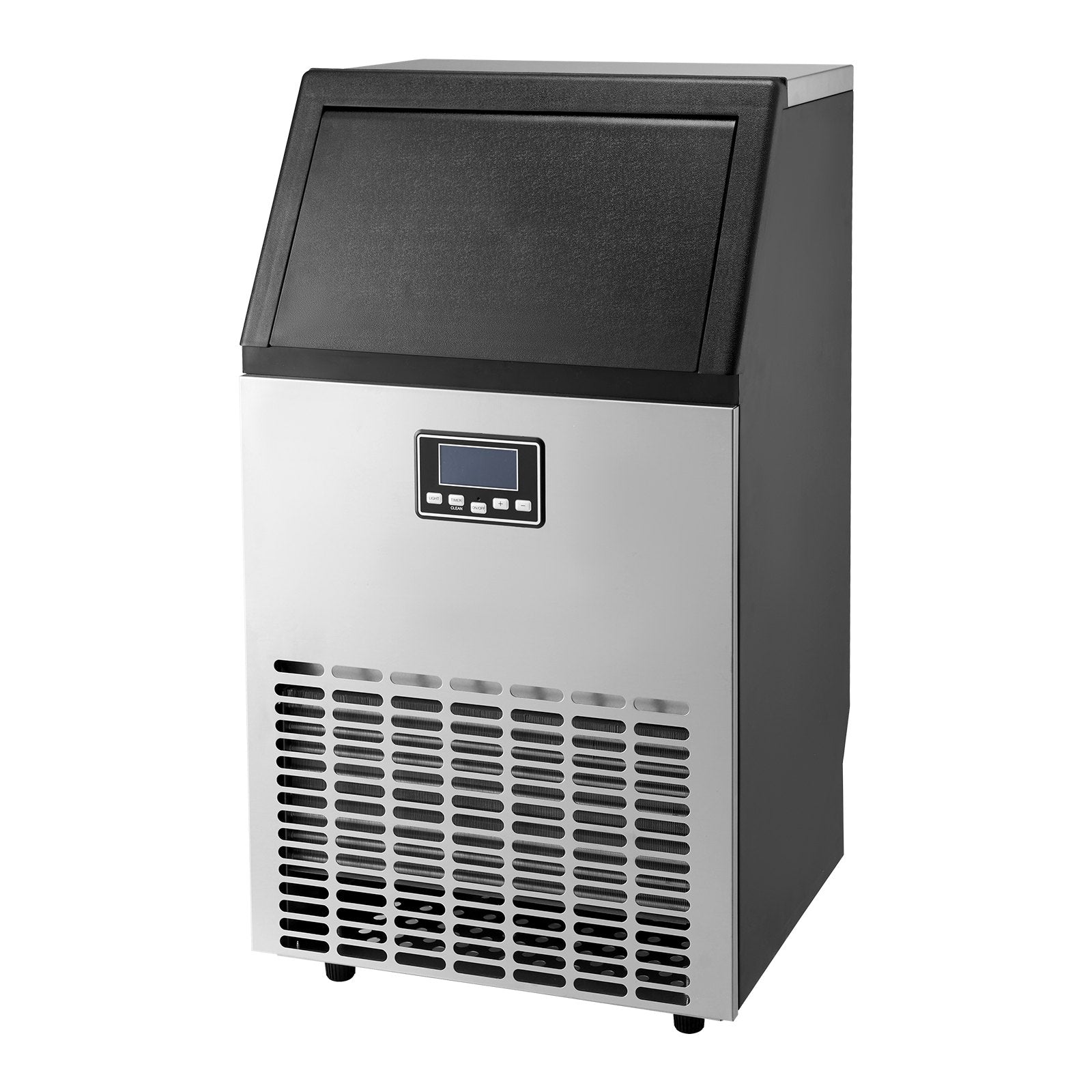 Commercial Ice Maker Machine, 100lbs/24H Ice Maker Machine with 33lbs Storage Capacity, 45 Ice Cubes in 15 V952-SYYTSFBZBJX1KF06PV3