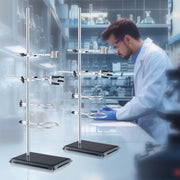 Lab Stand Support, Laboratory Retort Support Stand 2 Sets, Steel Lab Stand 23.6" Rod and 8.3" x 5.3" Cast V952-SYZJJP2JT60C7MCUSV0