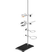 Lab Stand Support, Laboratory Retort Support Stand 2 Sets, Steel Lab Stand 23.6" Rod and 8.3" x 5.3" Cast V952-SYZJJP2JT60C7MCUSV0