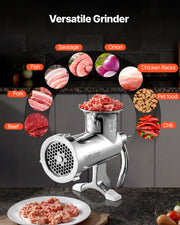 Heavy Duty Meat Grinder Manual Sausage Filler Stainless Steel with Clamp V952-SYZJSJRJB80CMAC3RV0