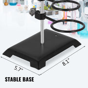 Laboratory Grade Metalware Set - Support Stand Premium Iron Material Laboratory Stand Support Lab Clamp Flask V952-SYZLSB6JTSYSZJ001V0