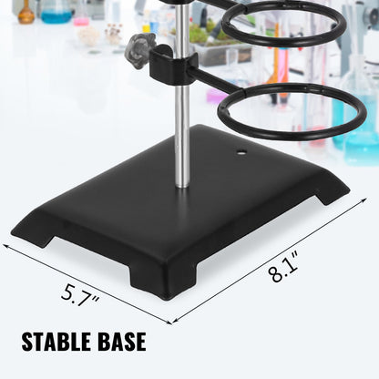 Laboratory Grade Metalware Set - Support Stand Premium Iron Material Laboratory Stand Support Lab Clamp Flask V952-SYZLSB6JTSYSZJ001V0