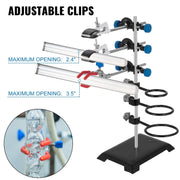 Laboratory Grade Metalware Set - Support Stand Premium Iron Material Laboratory Stand Support Lab Clamp Flask V952-SYZLSB6JTSYSZJ001V0