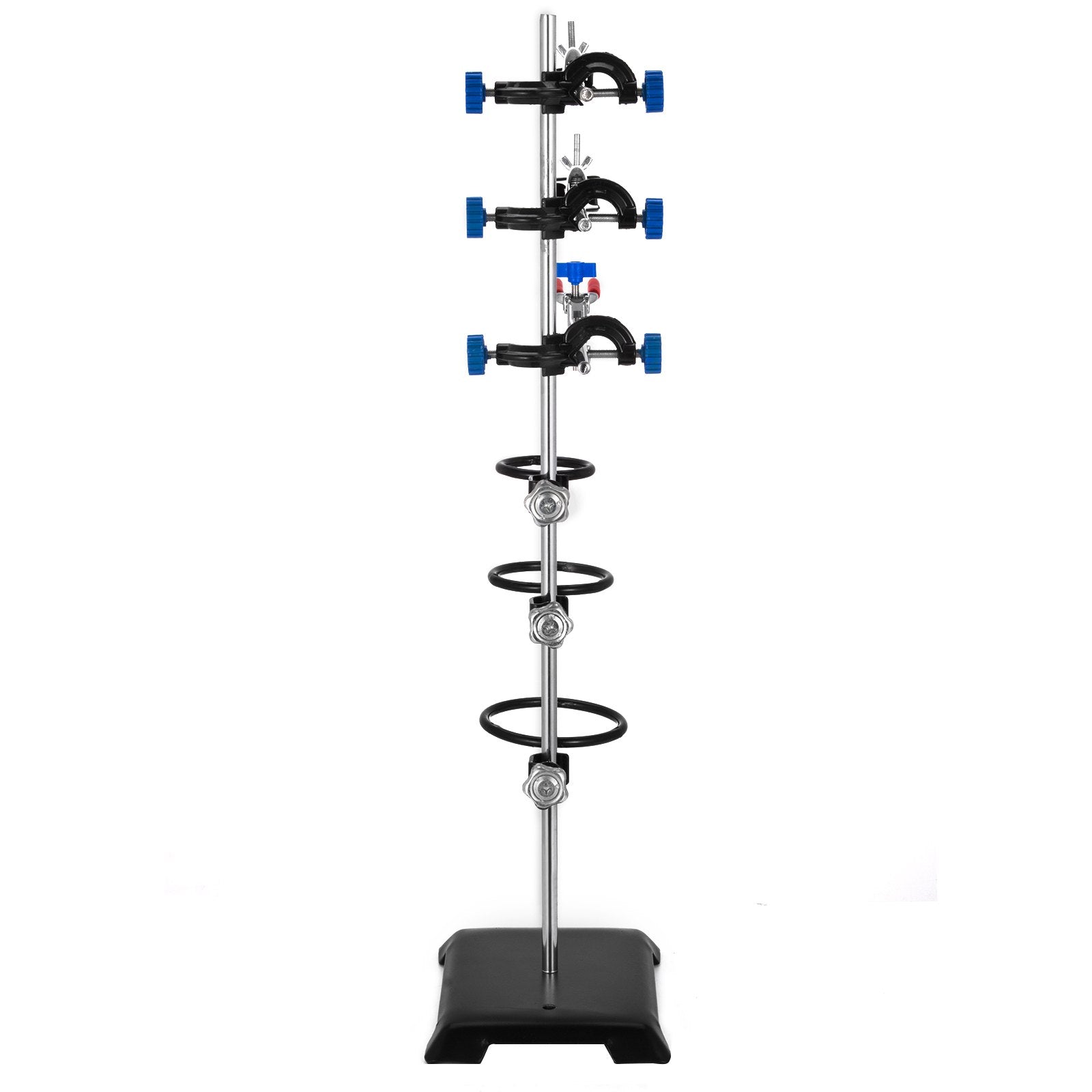 Laboratory Grade Metalware Set - Support Stand Premium Iron Material Laboratory Stand Support Lab Clamp Flask V952-SYZLSB6JTSYSZJ001V0