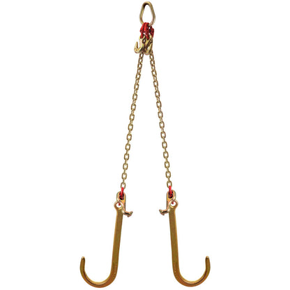 V Bridle Chain, 5/16 in x 2 ft Bridle Tow Chain, Grade 80 V-Bridle Transport Chain, 9260 Lbs Break Strength V952-SZGLRJG5162FT0001V0