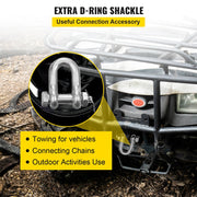 J Hook Chain, 2PCS 8 mm x 300 cm G80 Long Shank J Hook Tow Chain with RTJ Cluster Hook & Grab Hook, 2448 kg V952-SZGLRTJ51610FT001V0