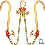 V Bridle Chain, 5/16 in x 2 ft Tow Chain Bridle, Grade 80 V-Bridle Transport Chain, 9260 Lbs Break Strength V952-SZGLTJ5162FT00001V0