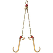 V Bridle Chain, 5/16 in x 2 ft Tow Chain Bridle, Grade 80 V-Bridle Transport Chain, 9260 Lbs Break Strength V952-SZGLTJ5162FT00001V0