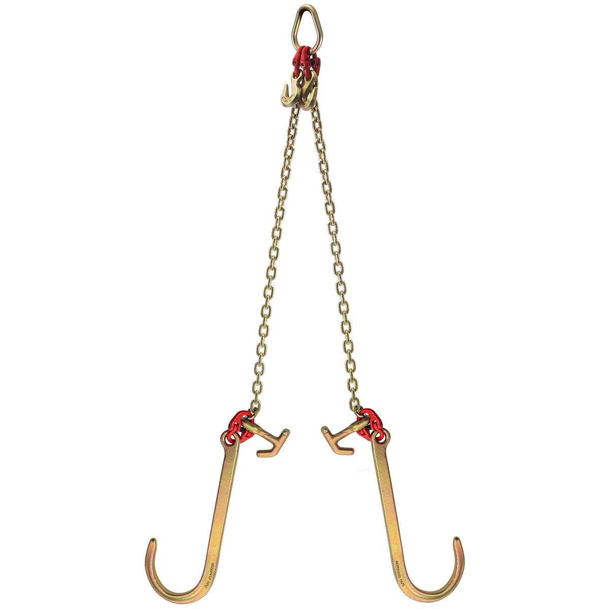 V Bridle Chain, 5/16 in x 2 ft Tow Chain Bridle, Grade 80 V-Bridle Transport Chain, 9260 Lbs Break Strength V952-SZGLTJ5162FT00001V0