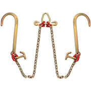 V Bridle Chain, 5/16 in x 2 ft Tow Chain Bridle, Grade 80 V-Bridle Transport Chain, 9260 Lbs Break Strength V952-SZGLTJ5162FT00001V0