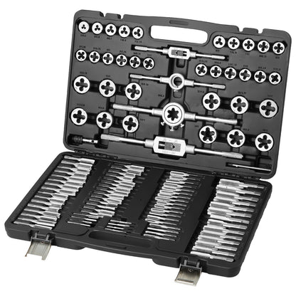 Tap and Die Set 110Pcs Metric Size M2 to M18 Bearing Steel Threading Tool V952-SZHMJZSZBY110IQY2V0