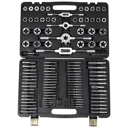 Tap and Die Set 110Pcs Metric Size M2 to M18 Bearing Steel Threading Tool V952-SZHMJZSZBY110IQY2V0