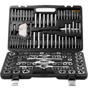 Tap and Die Set, 116-Piece Include Metric and SAE Size, Bearing Steel Taps and Dies, Essential Threading Tool V952-SZHMJZSZBY116ORORV0