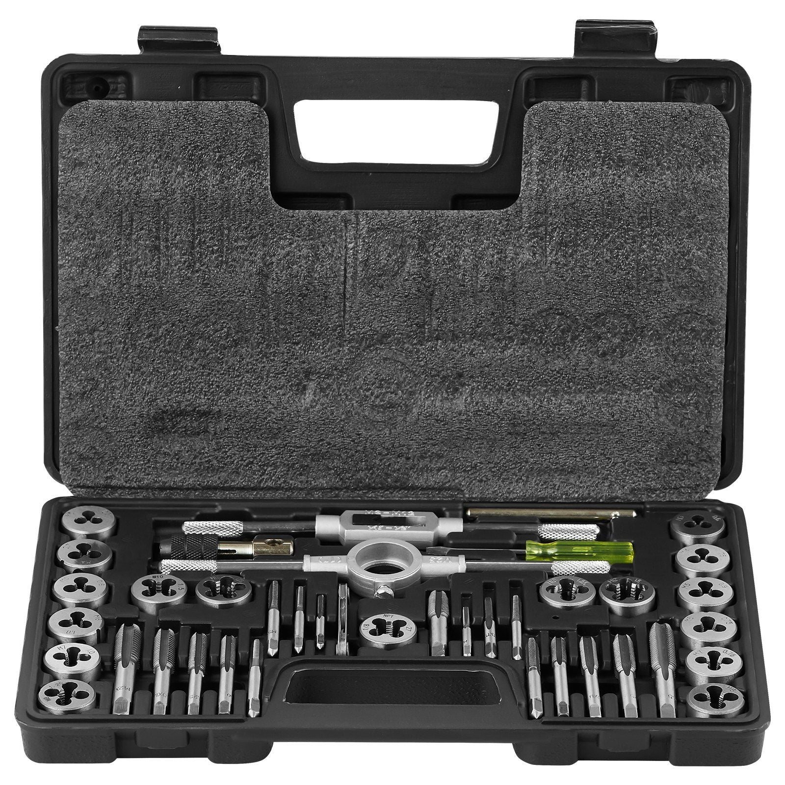 Tap and Die Set, 40-Piece Include Metric Size M3 to M12, Bearing Steel Taps and Dies, Essential Threading V952-SZHMJZSZBYG409WTAV0