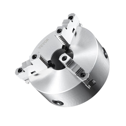 3-Jaw Lathe Chuck, 200 mm, Self-Centering Lathe Chuck, 4-200 mm Clamping Range with T-key Fixing Screws V952-SZKP8YC3G000VDWGDV0