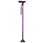 Walking Cane Folding Walking Stick 8-Level Height 4-Pronged Pivoting Base V952-SZKZD4JWXDZBSG8YLV0