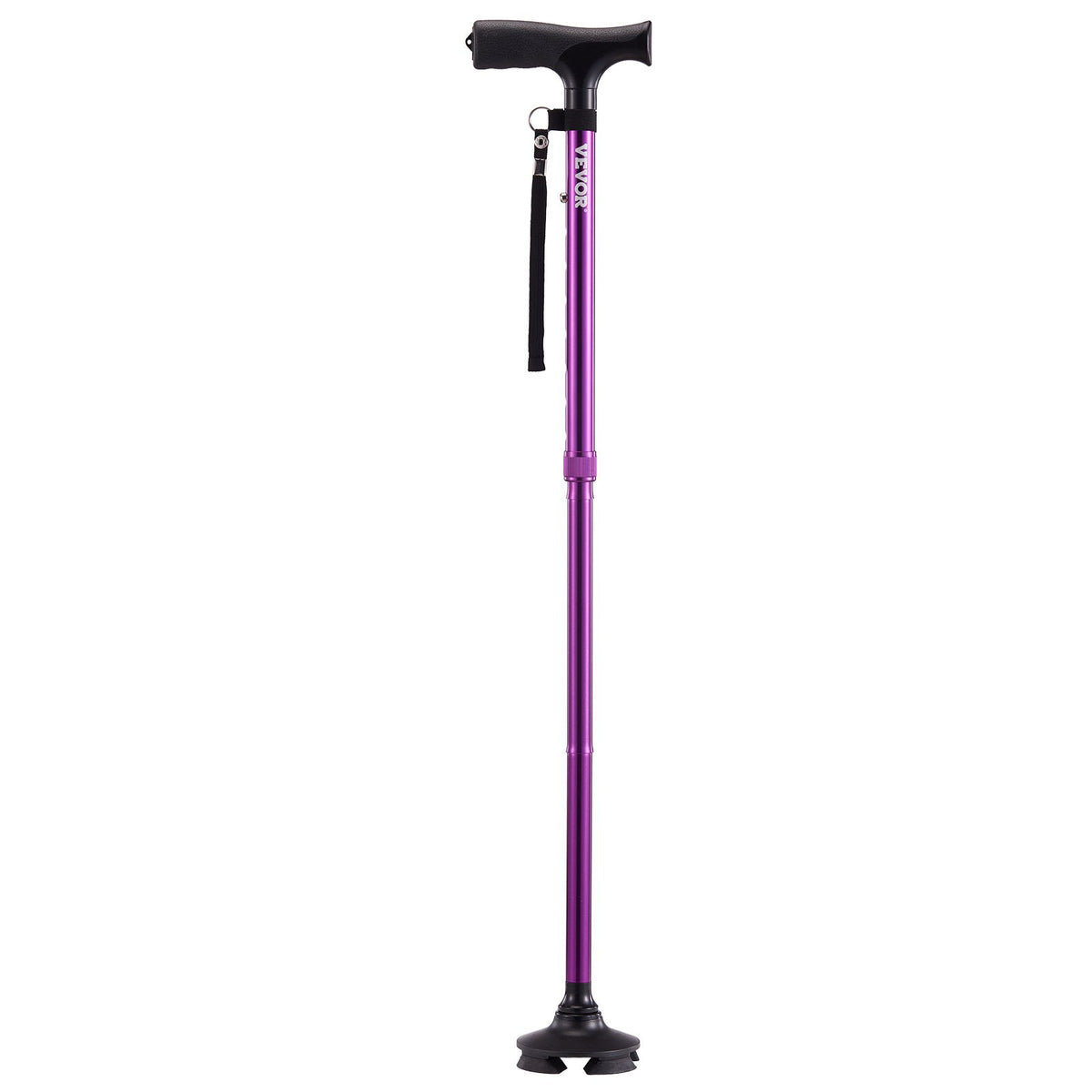 Walking Cane Folding Walking Stick 8-Level Height 4-Pronged Pivoting Base V952-SZKZD4JWXDZBSG8YLV0