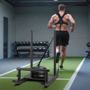 Weight Sled, Steel Power Sled, Fitness Strength Training Sleds for Athletic Exercise Speed Improvement, V952-SZXQHSSYZTZD6BWW8002V0