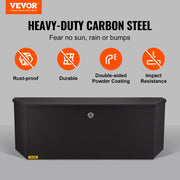 Trailer Tongue Box, Carbon Steel Tongue Box Tool Chest, Heavy Duty Trailer Box Storage with Lock and Keys, V952-T36X12X12INCHJ5V8V0