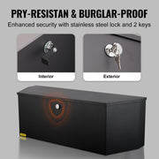 Trailer Tongue Box, Carbon Steel Tongue Box Tool Chest, Heavy Duty Trailer Box Storage with Lock and Keys, V952-T36X12X12INCHJ5V8V0