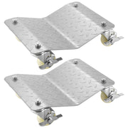 2 Pcs Tire Wheel Dollies 12"X16" Platform Size Wheel Car Dolly 3" Caster Wheel Dolly for Vehicle Car Auto V952-TAD3503LTYWQ00001V0