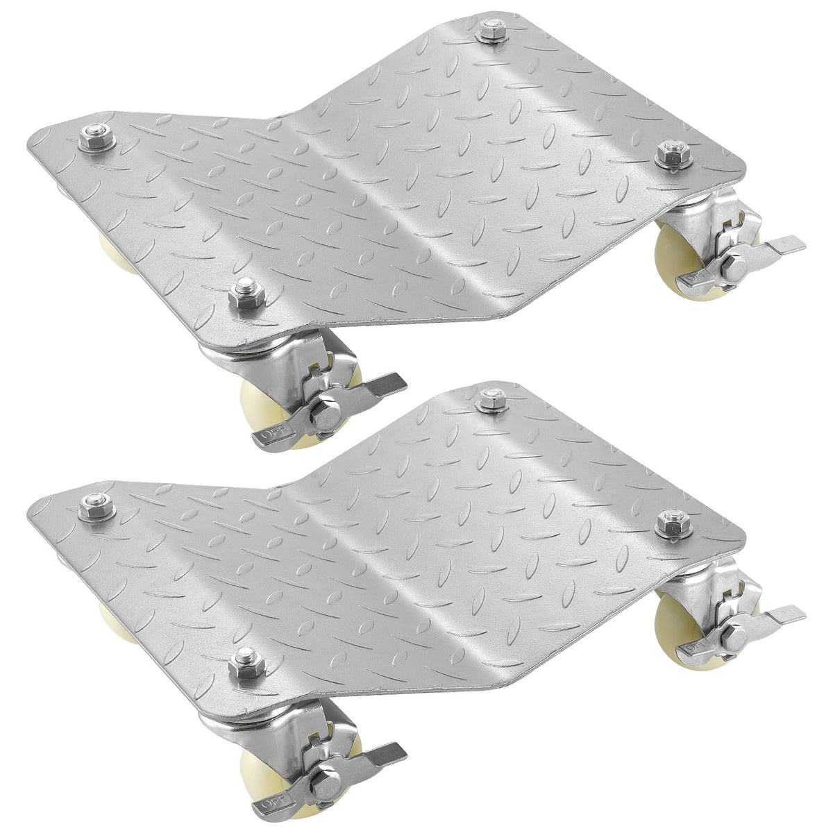 2 Pcs Tire Wheel Dollies 12"X16" Platform Size Wheel Car Dolly 3" Caster Wheel Dolly for Vehicle Car Auto V952-TAD3503LTYWQ00001V0