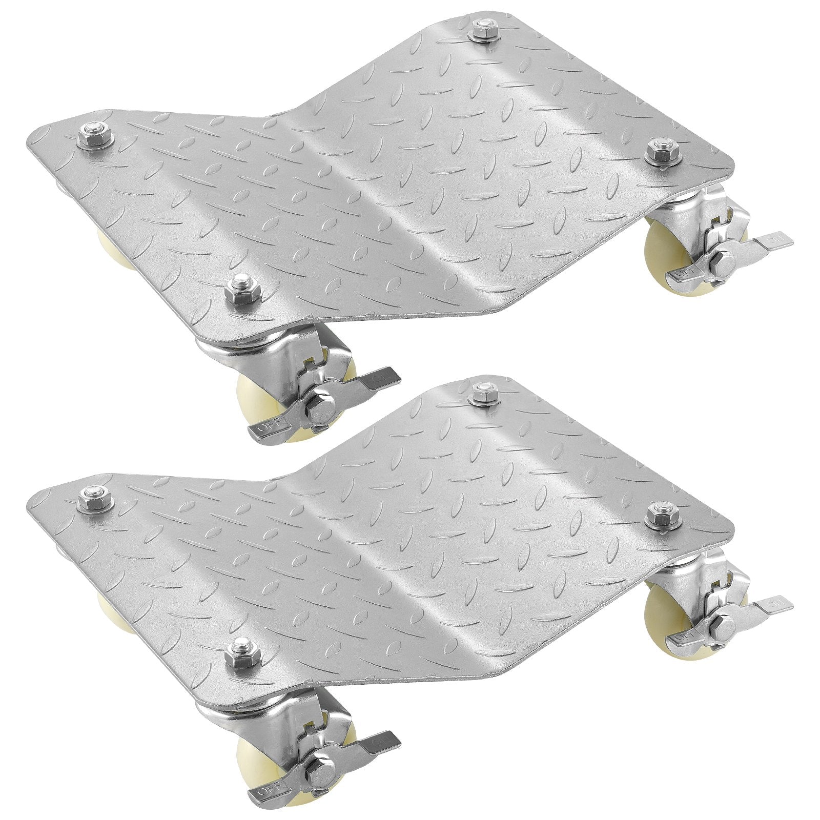 2 Pcs Tire Wheel Dollies 12"X16" Platform Size Wheel Car Dolly 3" Caster Wheel Dolly for Vehicle Car Auto V952-TAD3503LTYWQ00001V0