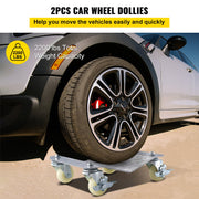 2 Pcs Tire Wheel Dollies 12"X16" Platform Size Wheel Car Dolly 3" Caster Wheel Dolly for Vehicle Car Auto V952-TAD3503LTYWQ00001V0