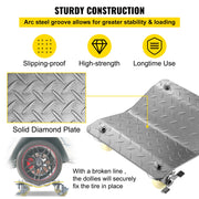 2 Pcs Tire Wheel Dollies 12"X16" Platform Size Wheel Car Dolly 3" Caster Wheel Dolly for Vehicle Car Auto V952-TAD3503LTYWQ00001V0