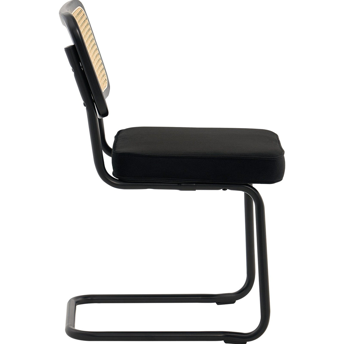 Rattan Chairs, Set of 4, Mid Century Modern Dining Chair, Upholstered Velvet Accent Chair with Rattan Back, V952-TBYCYTERHS40ZKRPTV0